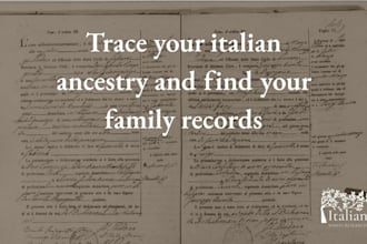 trace your italian ancestry and find your family records