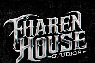 design a powerful and professional rock band logo