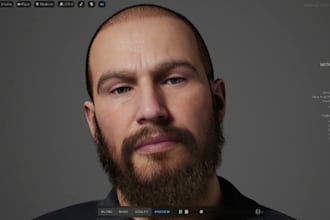 realistic metahuman character for unreal engine game,  3d game avatar, iclone 8