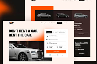 build and design car rental websites, luxury car rental sites, car hire websites