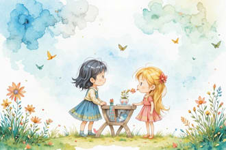 bring your kids story to life with charming watercolor art
