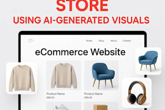 design shopify store using ai generated visuals
