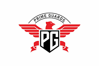 professional corporate security guard company logo design