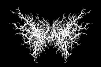 design a brutal and chaotic metal logo