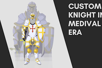 draw you knight in medival era