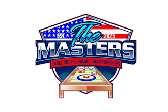 create professional and specially shuffleboard logo design