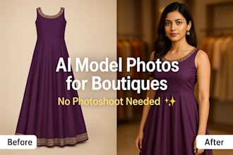 create stunning ai boutique model photos for your saree, lehenga, or fash