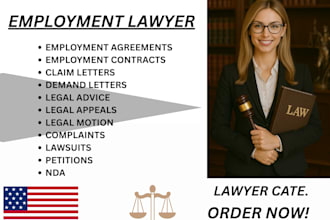be your employment lawyer to draft or review contracts and provide legal advice
