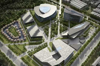 resort 2d to 3d  site plan, architectural master plan,3d landscape visualization