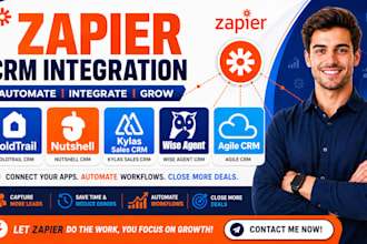 do zapier interation with boldtrail nutshell kylas sales wise agent agile crm