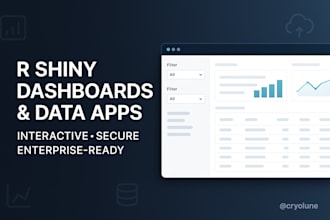 design and develop enterprise grade r shiny dashboards and data applications