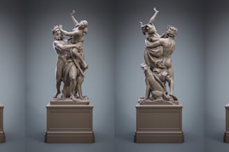 sculpt 3d classical statues,roman marble ancient character,greek style figurine