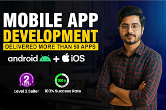 develop mobile app for android IOS using react native, expo, ai mobile app dev