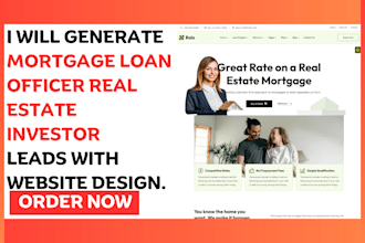 generate mortgage loan officer real estate investor leads and funnel