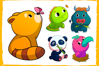 draw simple cute characters
