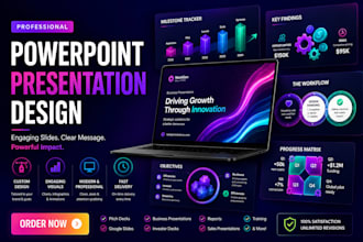 do PPT prensentation, presentation editing, slide redesign