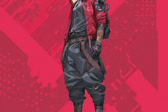 create a cyberpunk character cartoon, anime or illustration