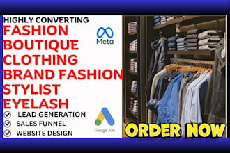 generate make up artist fashion boutique clothing brand leads and build website