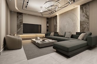 renovate 3d basement design,contemporary living room,furniture setup,home decor