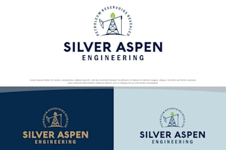 do amazing attractive aspen logo with unlimited revision