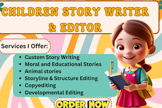 write and edit childrens story books kids stories book book writing story book