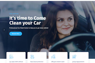 create car detailing website, car wash website, auto detailing website auto body