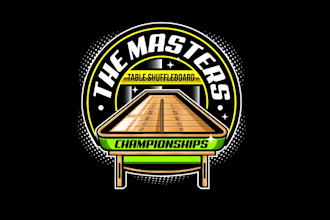 create creative and good looking shuffleboard logo design