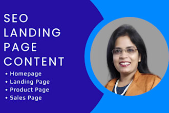 write SEO landing page content for your website