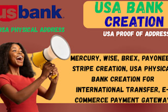 do USA bank creation for llc owners, USA physical address with proof of address
