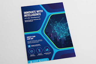 design a professional business flyer or marketing poster