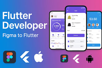 convert figma to flutter ios and android mobile app