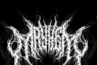 design a brutal and extreme death metal logo
