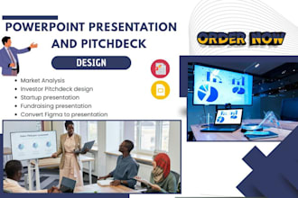 do powerpoint presentation design, keynote,  investor pitchdeck, google slide