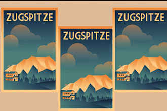 design retro, vintage, custom travel poster, vintage poster, travel poster