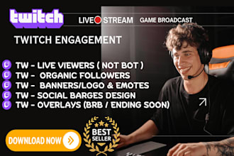do twitch channel live viewers, twitch promotion to gain active engagement