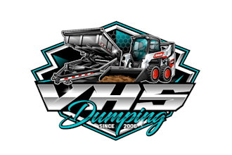 create exclusive and marvelous skid steer and dump trailer logo design