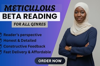 be a meticulous beta reader, critique manuscript beta reading no ai
