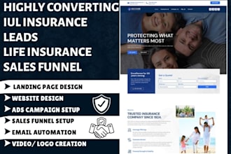 iul leads life insurance leads iul insurance landing page iul insurance funnel