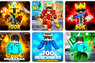 make a professional minecraft poster design