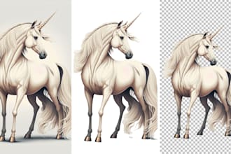 expertly remove image background and transparent or white