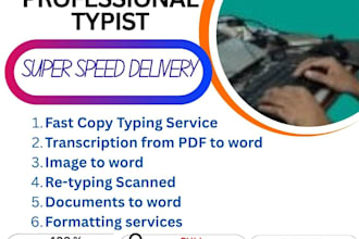 do typing, formatting, and data entry in google docs