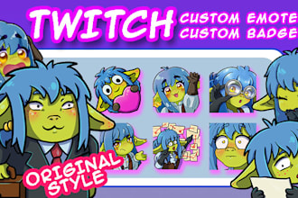draw funny twitch and discord emotes, badges, and animation