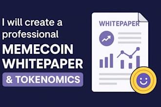 create a professional memecoin whitepaper and tokenomics