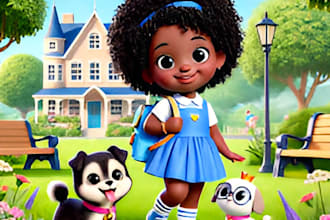 children story book illustration children story book illustration
