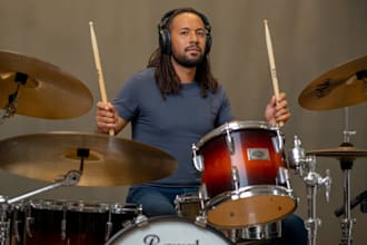 record professional drum and percussion tracks for your song