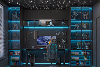 renovate gaming room design,bedroom design,game lounge, esports room,game lounge