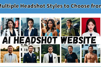 develop ai headshot generator web app, ai image generator web app image