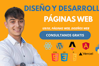 desarrollaré sitios web personalizados para negocios desarrollo web full stack