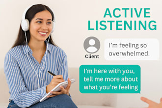 listen to you with care and full confidentiality