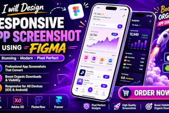 design app screenshot from app store, play store, ios and google play screenshot